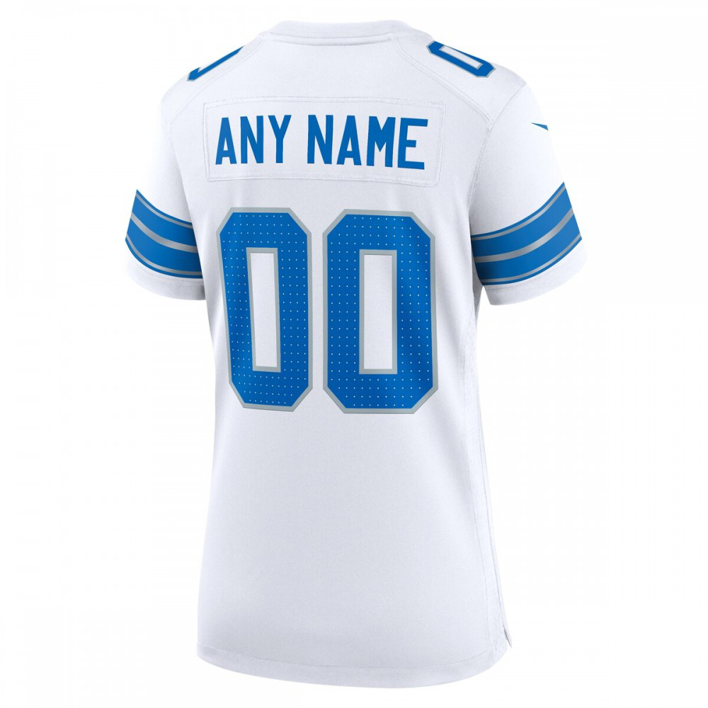 Detroit Lions Nike Women's Custom Game Jersey - White-Profan Arena